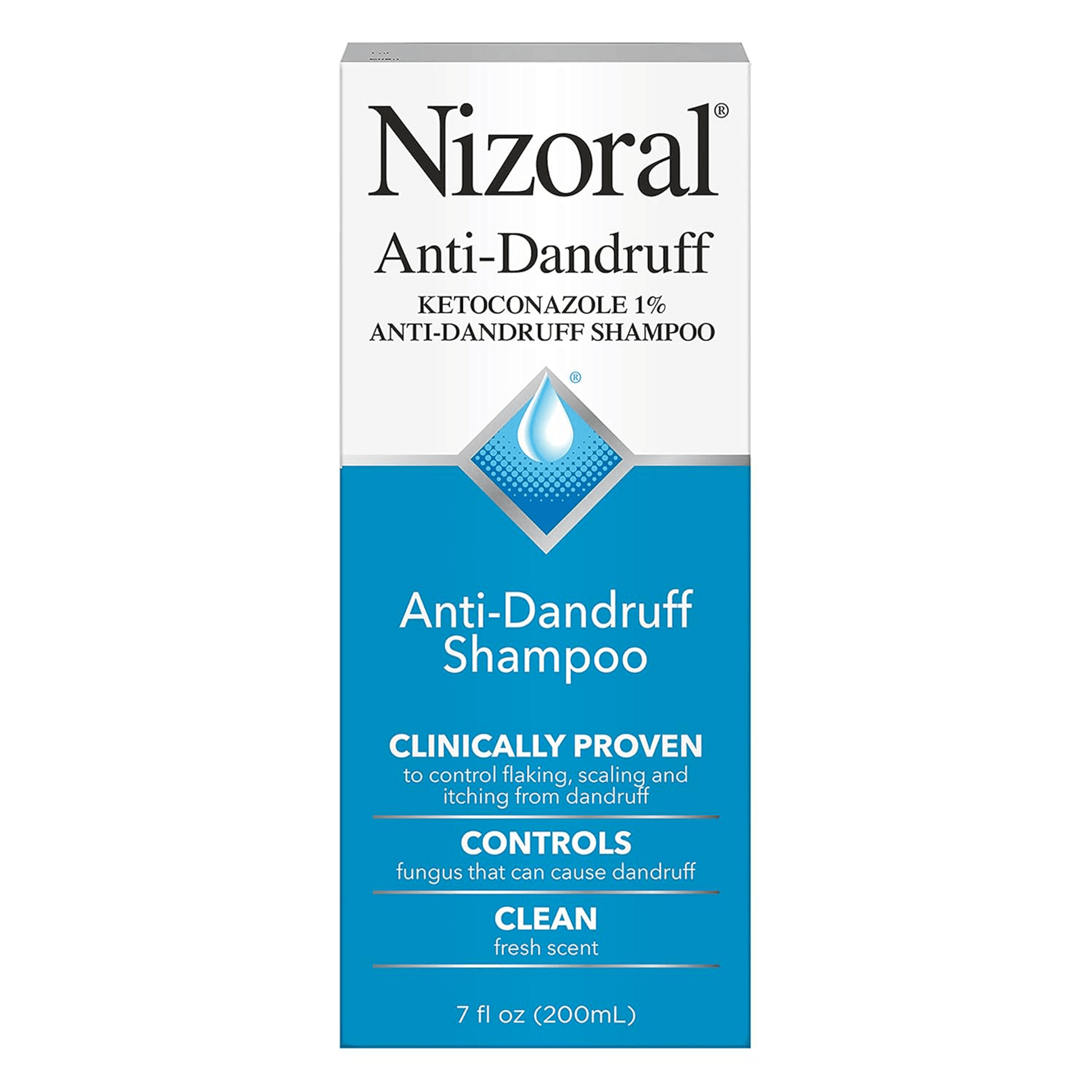 NizoralAnti-DandruffKetoconazole1%Anti-DandruffShampoo1x200ml-PackageFrontside