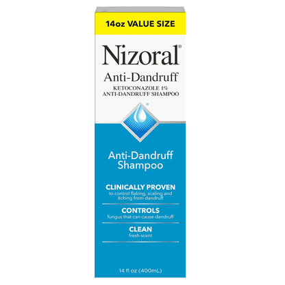 NizoralAnti-DandruffKetoconazole1%Anti-DandruffShampoo1x400ml-PackageFrontside