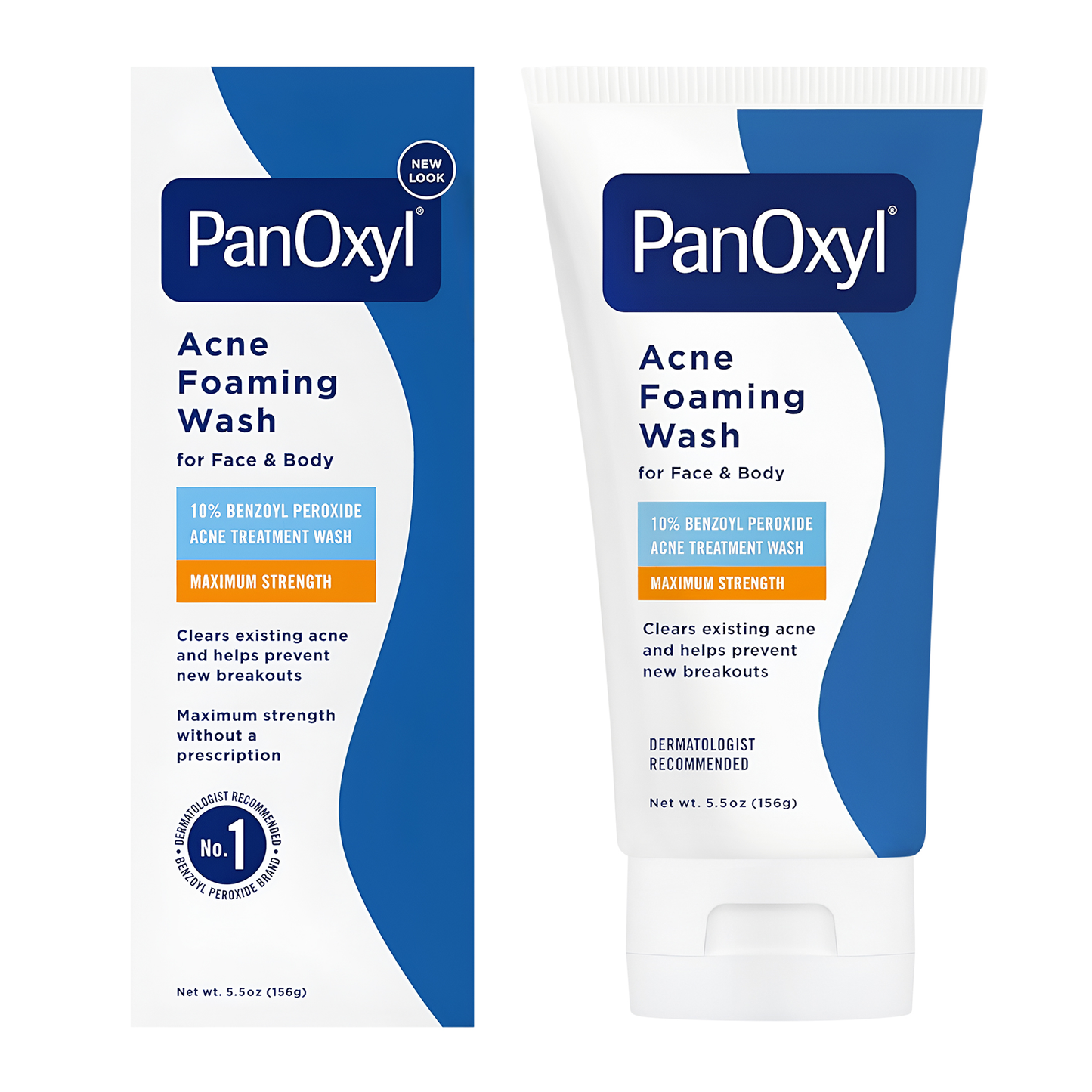 PanOxyl ®️ Acne Foaming Wash 10% Benzoyl Peroxide Maximum Strength • Acne Schuimende Wasgel Tegen Acne & Verdere Uitbraak Van Acne • 1x156gr