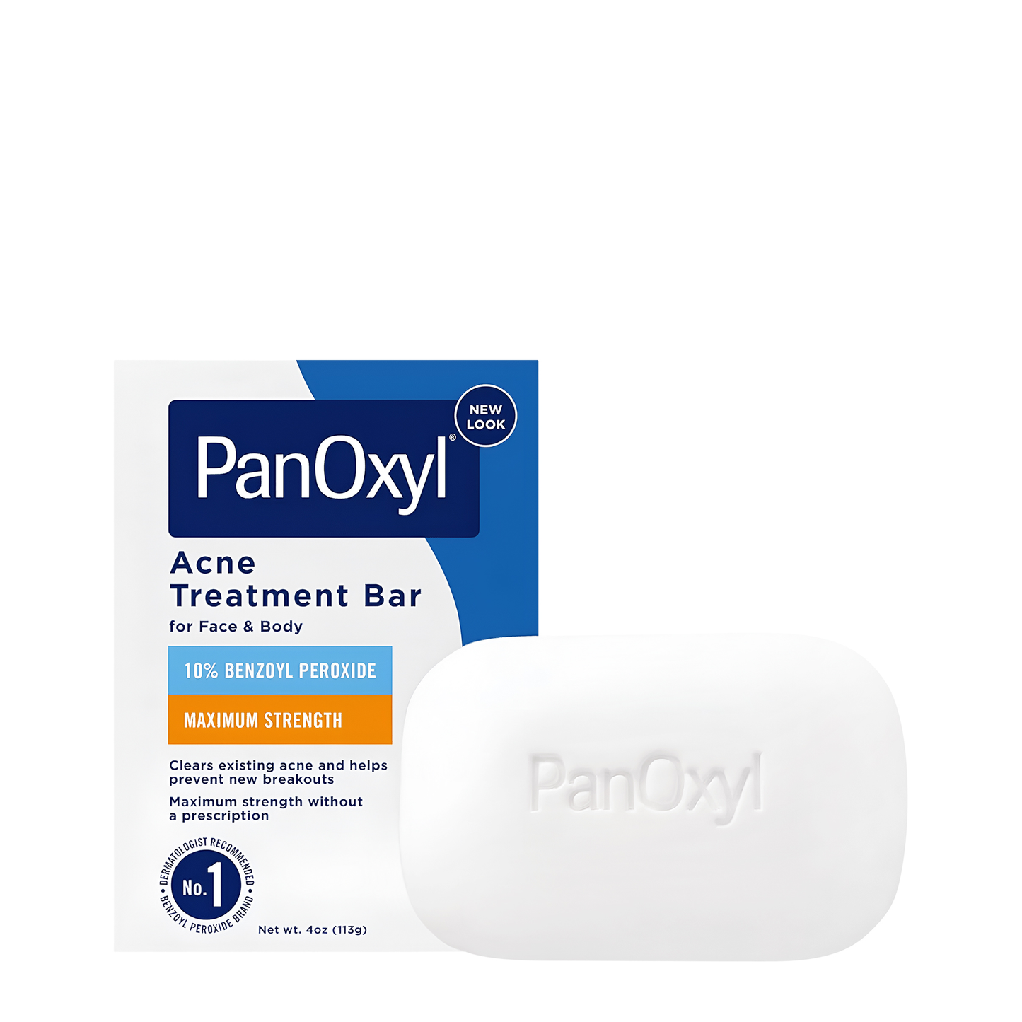 PanOxyl ®️ Acne Treatment Bar 10% Benzoyl Peroxide Maximum Strength • Acne Treatment Bar Against Acne & Further Outbreak Of Acne • 1x113gr