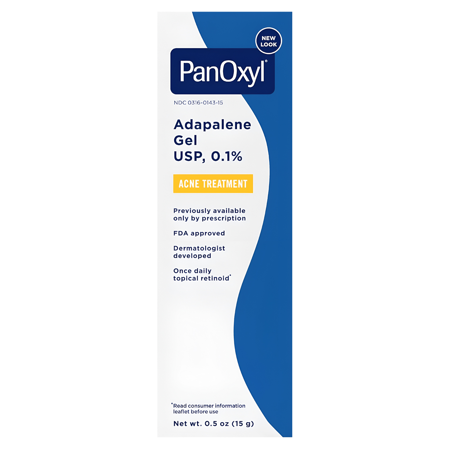 PanOxyl ®️ Adapalene Gel USP, 0.1% Acne Treatment • Acne Ointment Against Acne & Further Outbreak Of Acne • 1x15gr