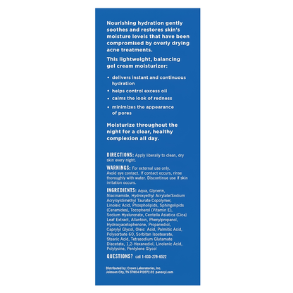 PanOxyl ®️ Balancing Repair Moisturizer 4% Niacinamide Overnight Hydration • Hydraterende Moisturizer Voor Droge Tot Acne Gevoelige Huidtypen • 1x85gr