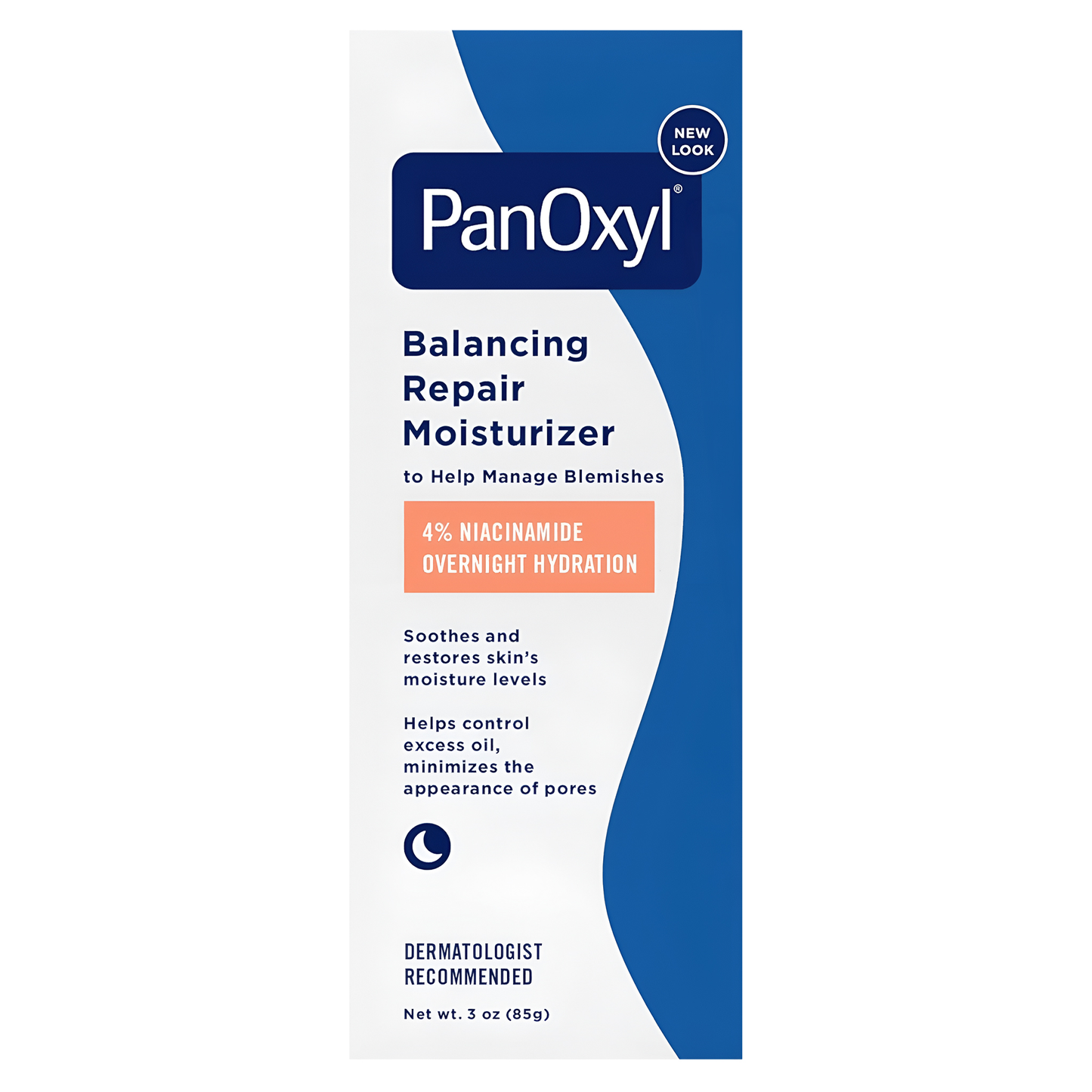 PanOxyl ®️ Balancing Repair Moisturizer 4% Niacinamide Overnight Hydration • Hydraterende Moisturizer Voor Droge Tot Acne Gevoelige Huidtypen • 1x85gr