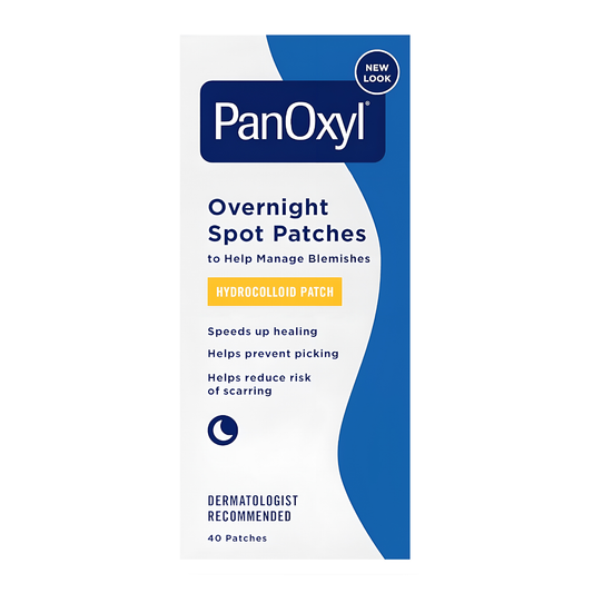 PanOxyl ®️ Overnight Spot Patches Hydrocolloid Patch XL • Overnight Spot Patches Against Blemishes • 1x80ct