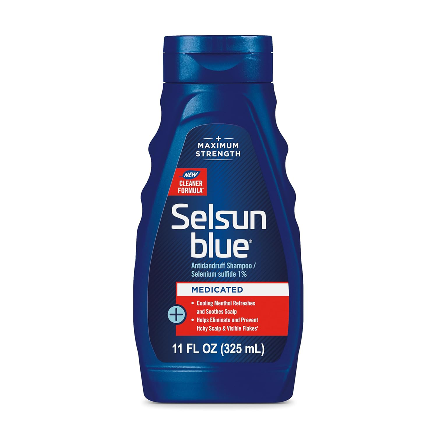 Selsun Blue ®️ Antidandruff Shampoo / Selenium Sulfide 1% Medicated • Anti-Roos Shampoo Tegen Beschadigde Haren, Jeuk, Irritatie, Schilfers & Roodheid • 1x325ml